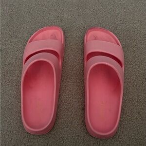 Old Navy Light Pink Slide Sandals